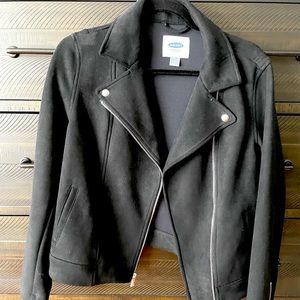 *SOLD* Black faux suede jacket